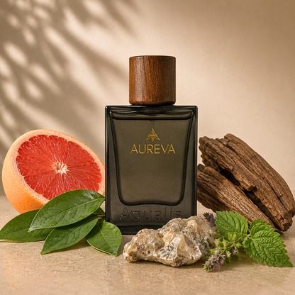 Aqualis 100ml fresh aquatic perfume by Aureva Perfumery — India